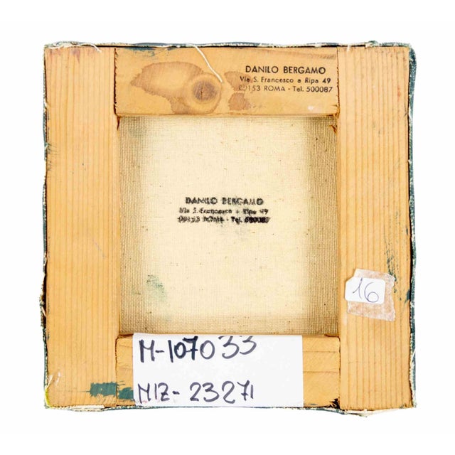 Man is an original contemporary artwork realized by danilo bergamo in the 1970s. Mixed colored oil painting on canvas....