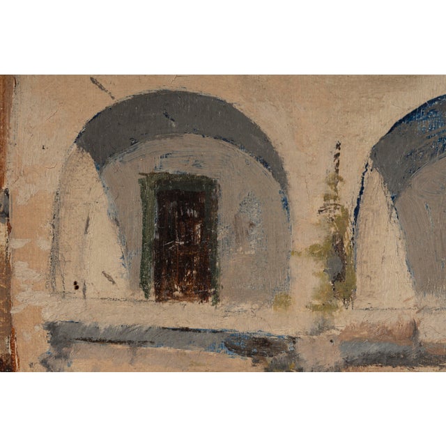 1920s Ezelino Briante, Alley in Capri, 1920s, Oil on Canvas For Sale - Image 5 of 18