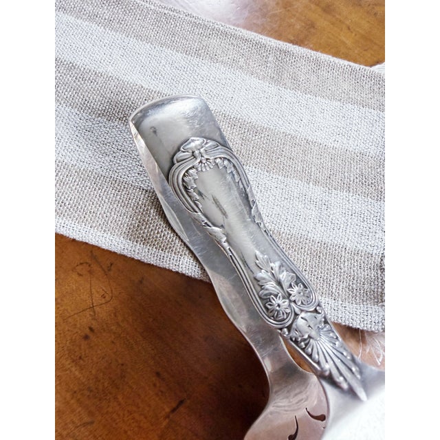 Late 19th Century Late 19th Century Tiffany & Co Silver Plated Asparagus Tongs For Sale - Image 5 of 5