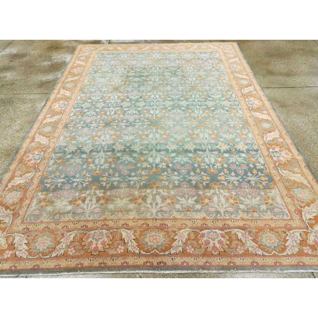 Galerie Shabab Collection Mid-20th Century Indian Amritsar Rug For Sale - Image 4 of 11