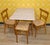 Mid-Century Modern Vintage Folding Table and Chairs with Stool, 1960s, Set of 4 For Sale - Image 3 of 18