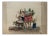 Michela De Vito, Wagon with Neapolitans, Original Gouache, 19th-Century For Sale