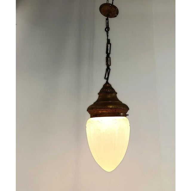 Neoclassical Style Pendant Light, 1950s For Sale - Image 3 of 10
