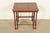 1980s Baker Furniture English Regency Walnut and Burl Wood Parquet Top Nesting Tables, Pair For Sale - Image 5 of 13