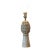 Vintage Hollywood Regency Carved Artichoke Table Lamps, Pair With Ribbed Milk Glass Globes For Sale