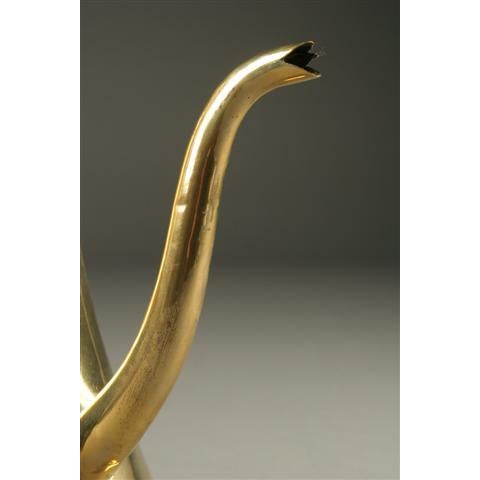 19th Century Dutch Brass Coffee Pot With Turned Legs For Sale - Image 9 of 9