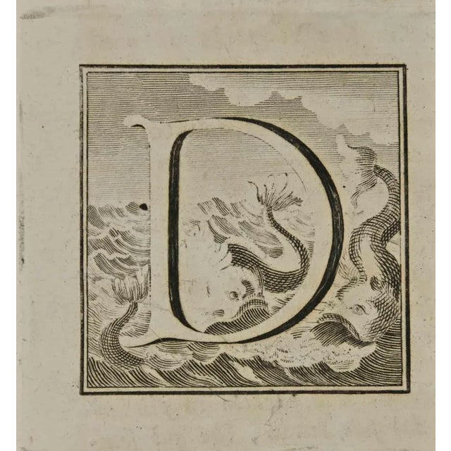 Letter of the Alphabet D, from the series "Antiquities of Herculaneum", is an etching on paper realized by Luigi...