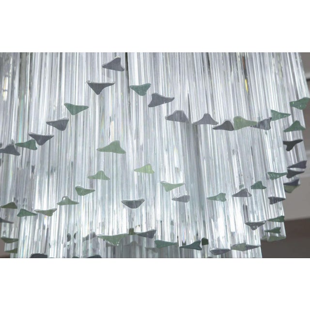 Transparent Six-Tier Venini Chandelier For Sale - Image 8 of 9