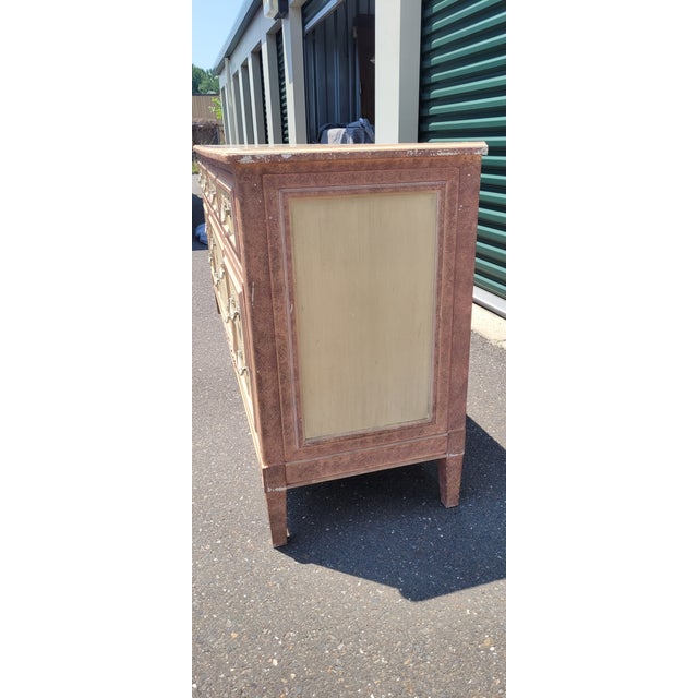 1990s Baker Furniture Painted French Dresser For Sale In Philadelphia - Image 6 of 13