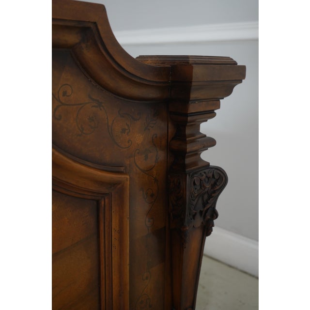 Henredon King Size Victorian Style Walnut Bed For Sale In Philadelphia - Image 6 of 18