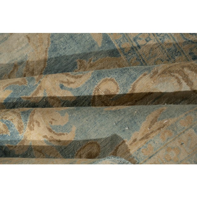 Traditional Antique Circa 1900 Tabriz Gole-Farang Rug 9'5 X 16' For Sale - Image 3 of 10