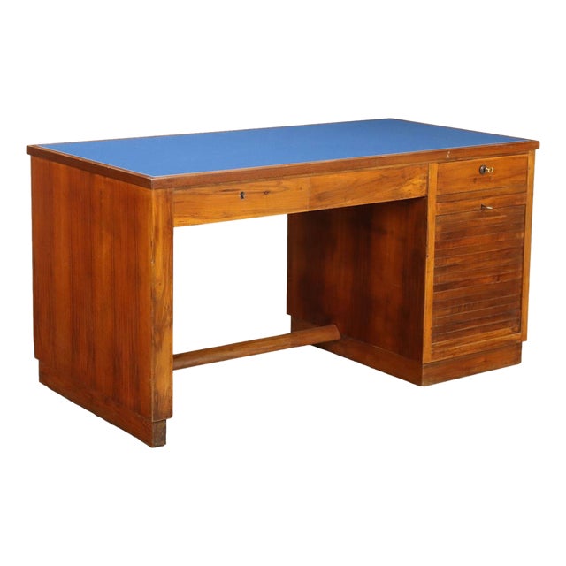 Desk with Shutter, 1950s For Sale