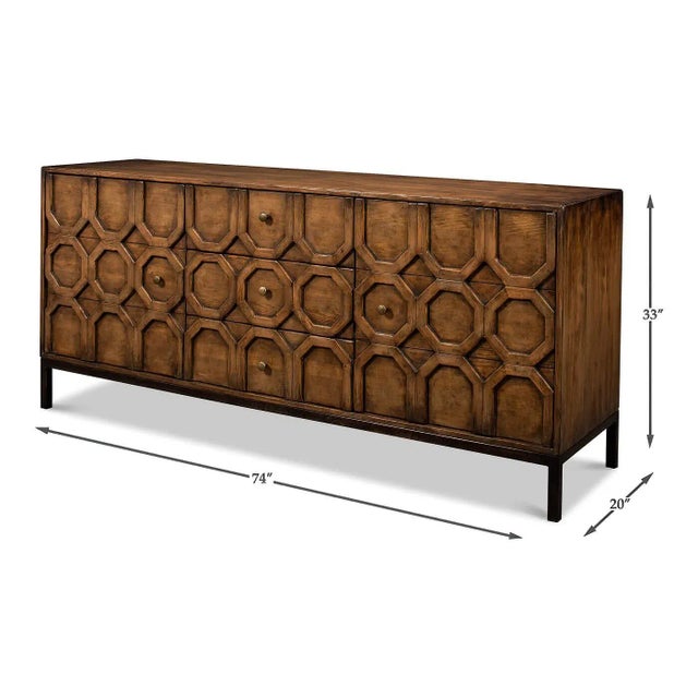 Modern Geometric Sideboard For Sale - Image 10 of 11
