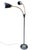 Lightolier Vintage Gerald Thurston for Lightolier Gooseneck Black and Gold Floor Lamp For Sale - Image 4 of 13