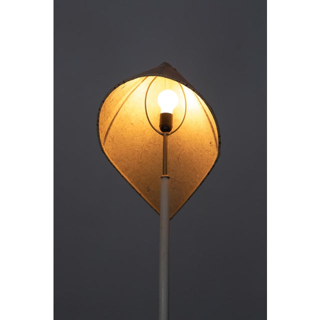 Vintage Wood and Paper Floor Lamp For Sale - Image 4 of 15