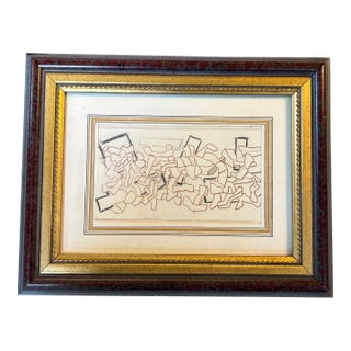 1950’s Original Abstract Expressionist Figure Drawing For Sale