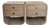 Modern Linen Wrapped Wood and Shellac 2 Drawer Nightstands With Metal Accents by Hooker Furniture Co, Signed a Pair For Sale