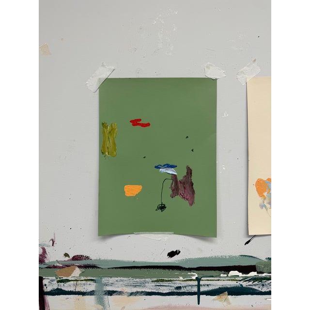 Contemporary Ak Hardeman - Original Painting on Paper - Courageous No. 5 For Sale - Image 3 of 3