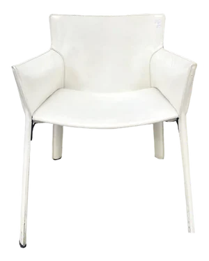 Leather P90 Armchair by Giancarlo Vegni for Fasem, Italy