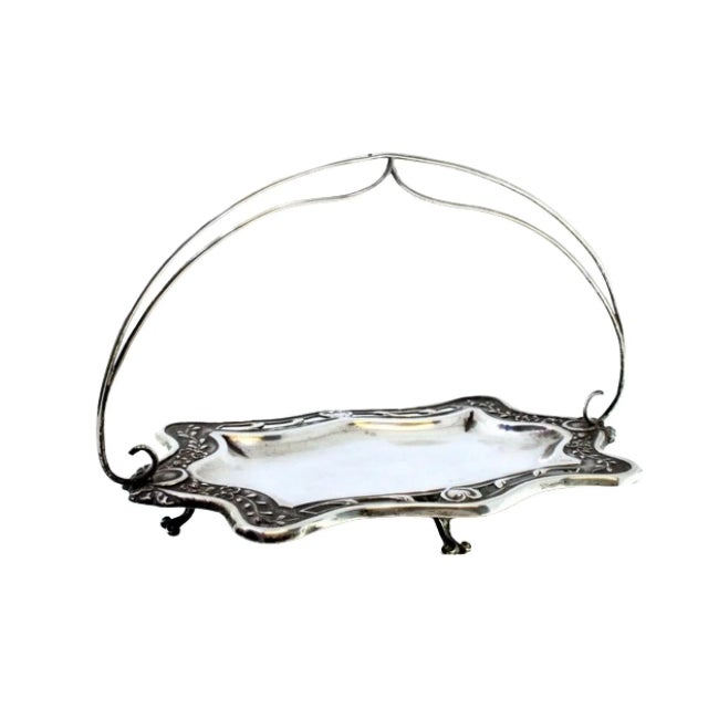 Silver Cut-Out Silver Ring with Double Handle For Sale - Image 8 of 8