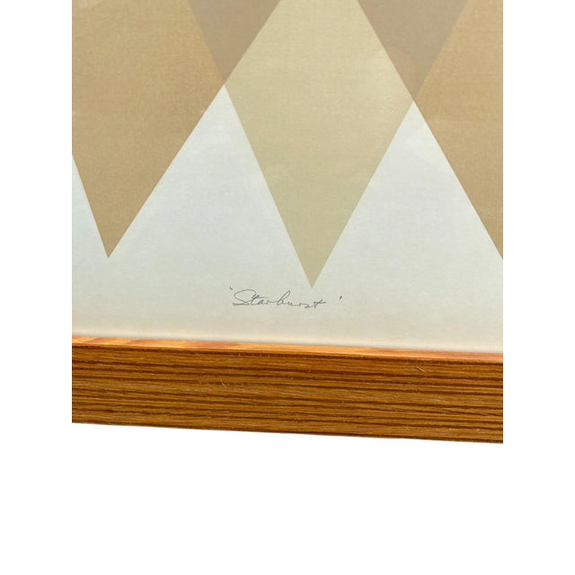Large Signed Warren Woodward (1920–1993) “Starburst” Serigraph, Mid-Century Modern For Sale In San Francisco - Image 6 of 8