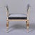 Empire Style High Sided Bench With Gilt Details and Mohair Velvet Upholstery For Sale - Image 4 of 13