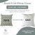 Premium Block Water Replicant Cushion Cover 24x24 Inch Cotton Linen- Genda Pushp For Sale - Image 6 of 6