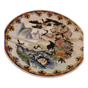High End Chinese Chinoiserie Hand Painted With Gold Embellishments