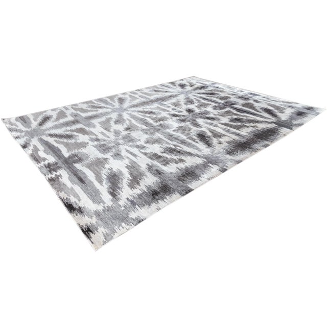 21st Century Modern Indian Silk Rug For Sale - Image 12 of 13