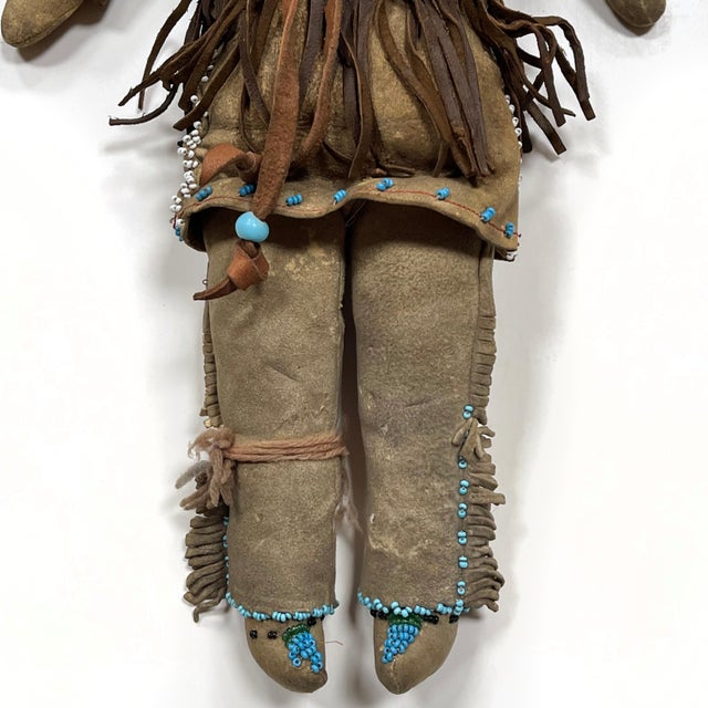 Antique Native American Plains Indian Doll For Sale - Image 4 of 13