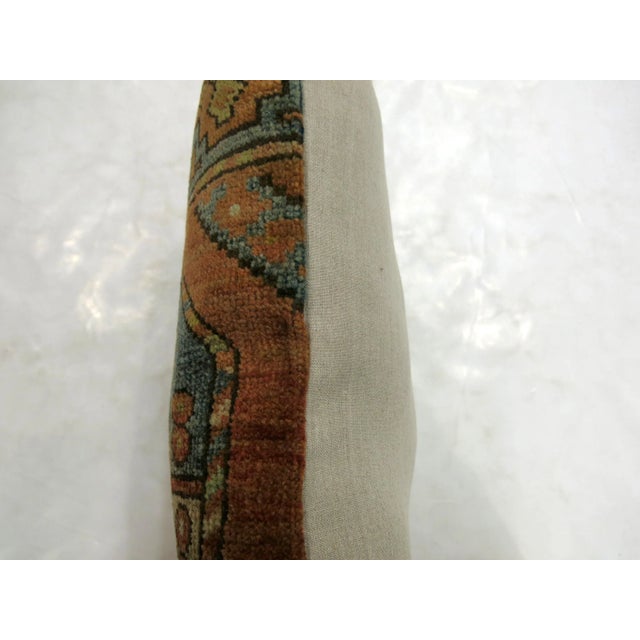 Pillow made from a vintage ersari rug with cotton back. Zipper closure and foam insert provided.