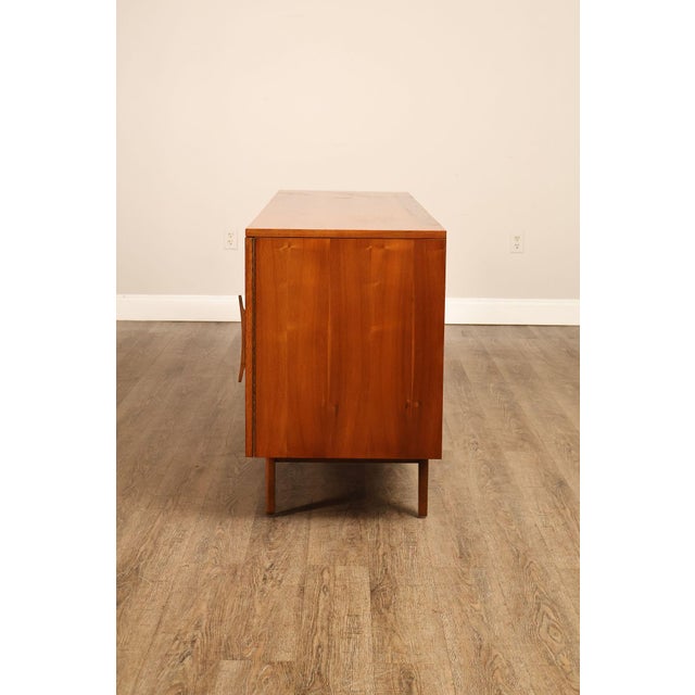 Mid Century Modern Sculpted Walnut Long Dresser For Sale - Image 18 of 18