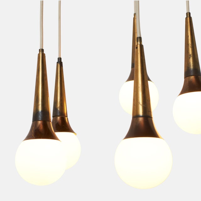 Stilnovo 1950s Cascading Chandelier by Stilnovo For Sale - Image 4 of 6