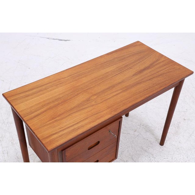 Vintage Danish Teak Desk For Sale - Image 6 of 16