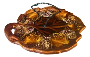 Mid Century French Majolica Ceramic Cheese Platter / Centrepiece, Circa 1950