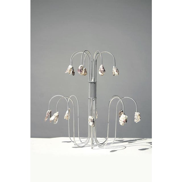 Chandelier with the shells pendant lamp in metal & aluminum by touch with eyes dimensions: d 62 x w 62 x h 62 cm...
