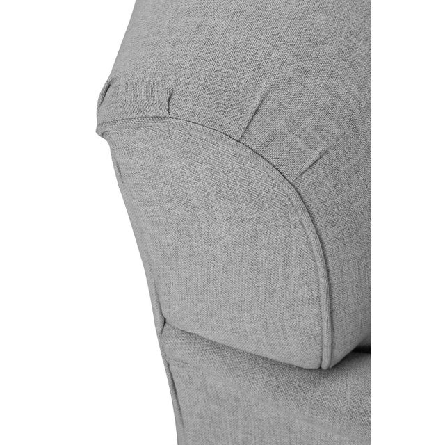 Textile Alcott Chair, Stone Linen For Sale - Image 7 of 12