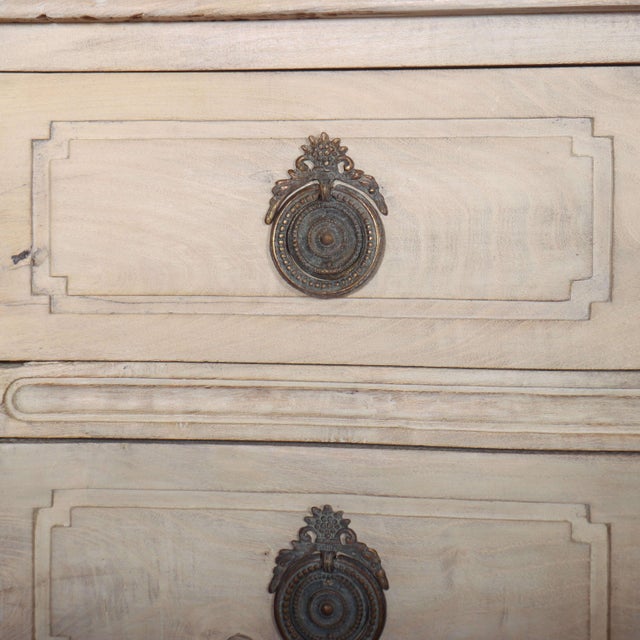 Wood Italian Serpentine Front Commode For Sale - Image 7 of 11