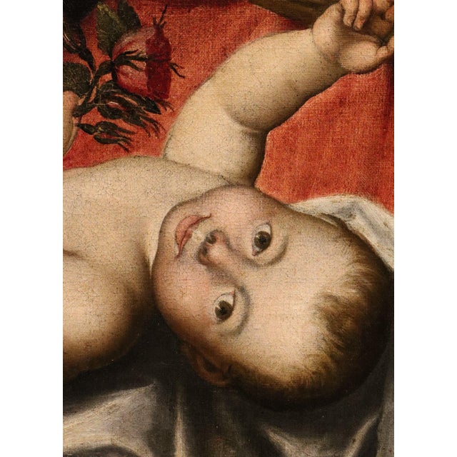Scipione Pulzone, Madonna and Child, 1590, Oil on Canvas For Sale - Image 10 of 16