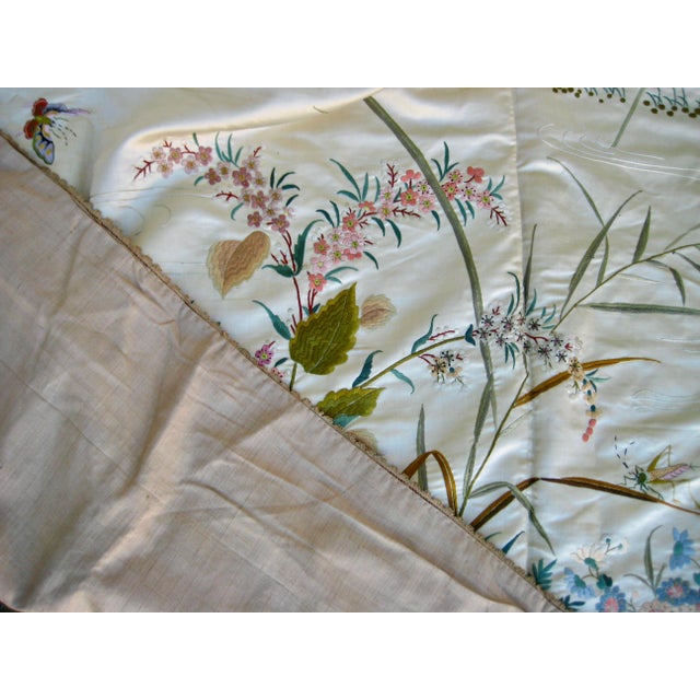 Chinese Silk Embroidery Curtains 19 Century For Sale - Image 16 of 16