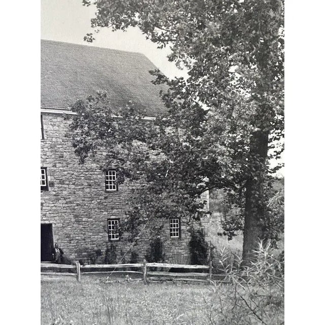 Black Rare George Washington's Gristmill – Original Vintage Black & White Photograph c.1930s Colonial Revival Era For Sale - Image 8 of 11