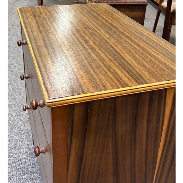 Wood African Teak Three Drawer Chest by Morn's of Glasgow For Sale - Image 7 of 10