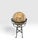 Replogle Globes Vintage Replogle LeRoy M. Tolman World Globe on Handmade Wrought Iron Floor Stand For Sale - Image 4 of 11