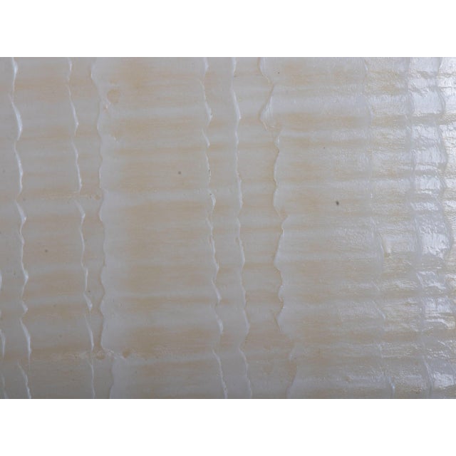 Beige Mid-Century Minimalist Fiberglass Wall Sconces, 1950s, Set of 2 For Sale - Image 8 of 11