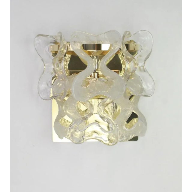 Large Murano Glass Wall Sconce by Kalmar Modell Catena, Austria, 1960s For Sale - Image 3 of 6