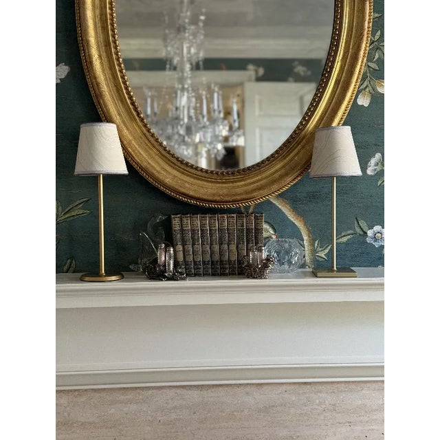 Ivory Silver Marbled Shade Cover For Sale - Image 11 of 11