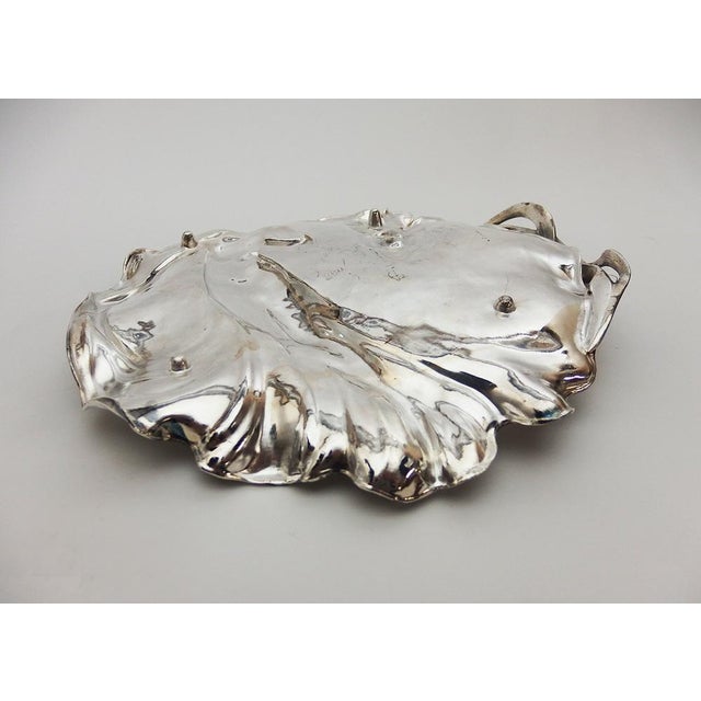 Silver Art Nouveau Card Dish from WMF, 1890s For Sale - Image 8 of 15