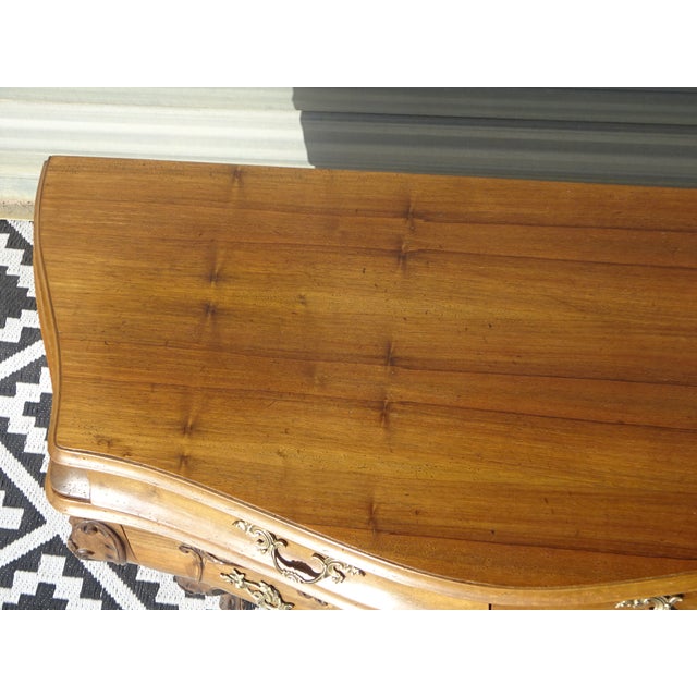 1950s Louis XV Style Chest of Drawers in Walnut, 1950s For Sale - Image 5 of 18