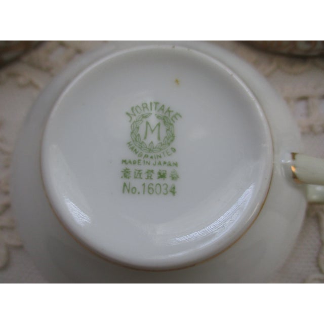 Antique Noritake Christmas Ball Teacups 22k Gold 16034 - Set of 5 For Sale In Columbia, SC - Image 6 of 6