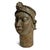 Bronze Antique African Old Bronze Nigeria Edo Ife Head Sculpture For Sale - Image 8 of 10